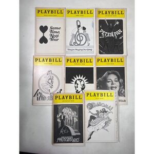 Vintage Broadway Playbills Evita Peter Pan Oklahoma 42nd St Sophisticated Ladies
